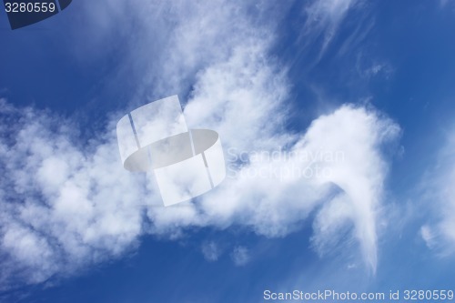 Image of Abstract weird white clouds