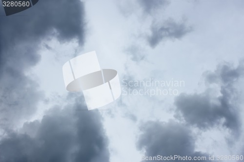 Image of Cloudscape with dark tragic clouds