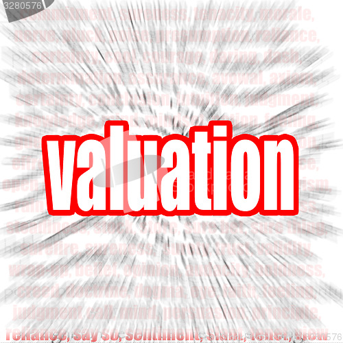 Image of Valuation word cloud