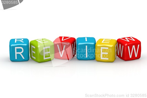 Image of Review colorful buzzword