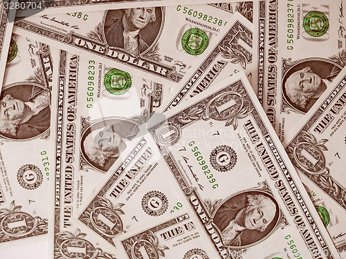 Image of Retro look Dollar notes 1 Dollar