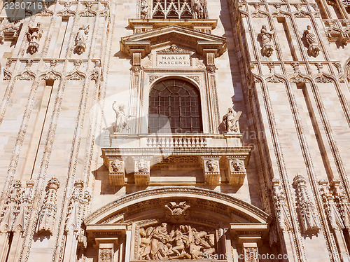 Image of Retro look Milan Cathedral