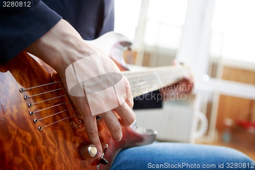 Image of Electric guitar player