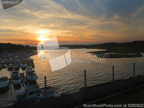 Image of Sunset over Lake