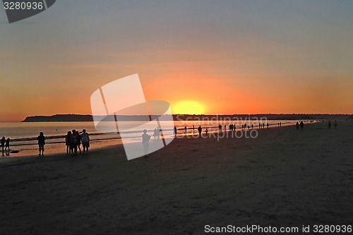 Image of Sunset over Ocean