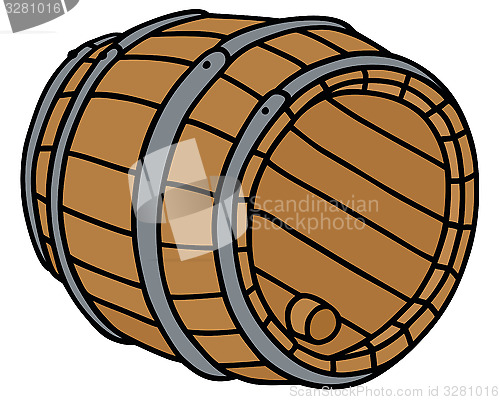 Image of Wooden barrel