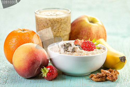 Image of healthy breakfast ingredients