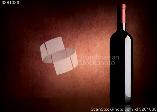 Image of Bottle with wine