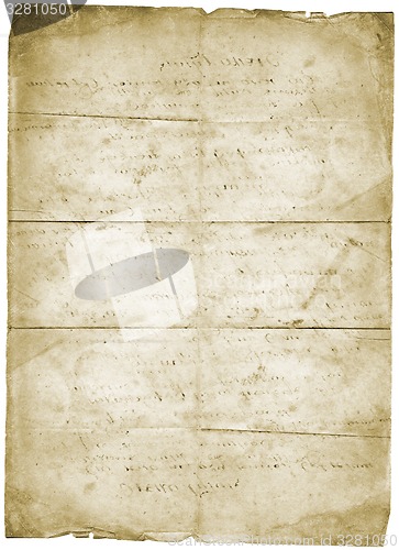 Image of Old letter vintage grunge paper