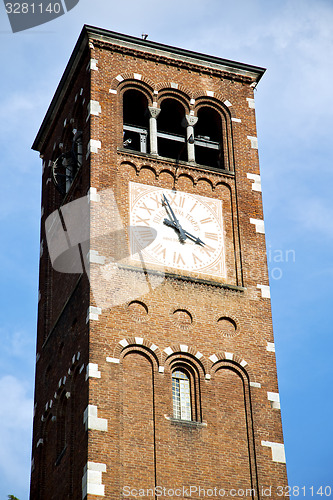 Image of legnano old abstract in  italy   the    and church tower bell su