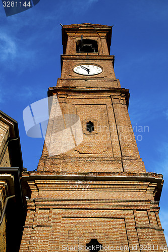 Image of samarate old abstract in  italy   the   wall  and church 