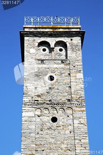 Image of arsago seprio old abstract incastle battlement terrace 