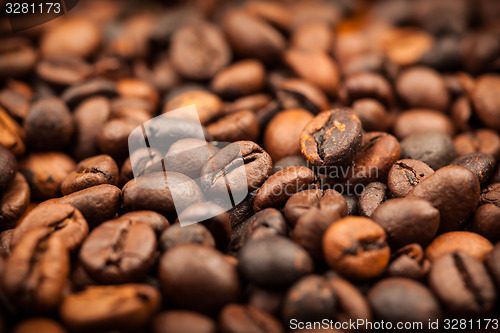 Image of Roasted coffee beans as background