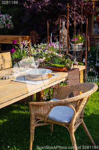 Image of Relaxation area in a garden