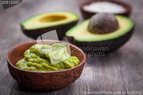 Image of Guacamole with avocado