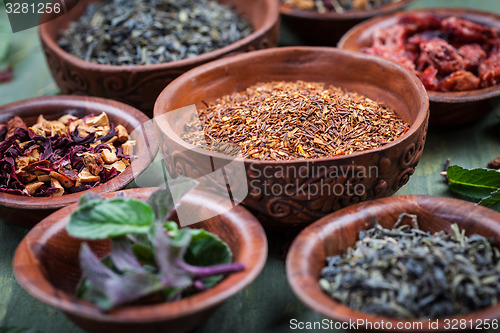 Image of Assortment of dry tea