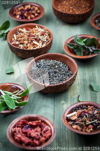 Image of Assortment of dry tea