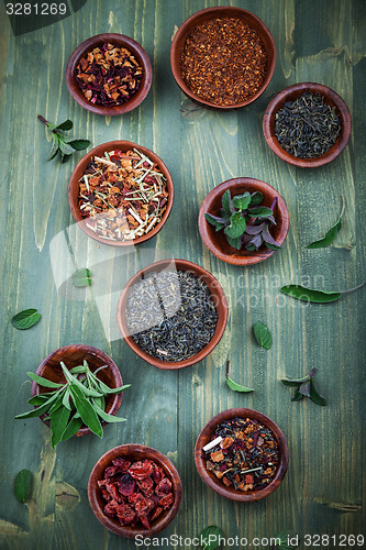 Image of Assortment of dry tea