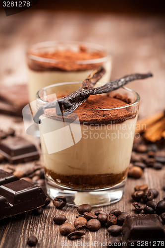 Image of Delicious tiramisu dessert