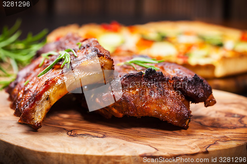 Image of BBQ spare ribs with herbs