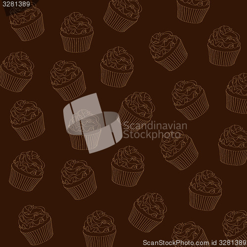 Image of cupcakes pattern