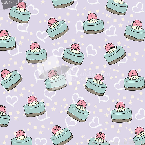 Image of cupcakes pattern