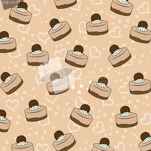 Image of cupcakes pattern