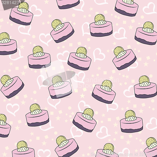 Image of cupcakes pattern