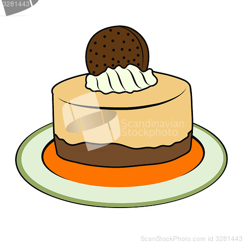 Image of doodle cupcake