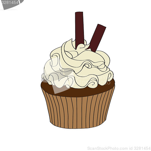 Image of doodle cupcake