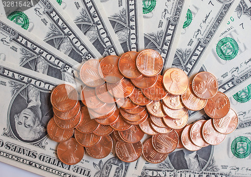 Image of Dollar coins and notes
