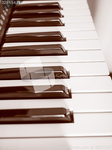 Image of Retro look Music keyboard