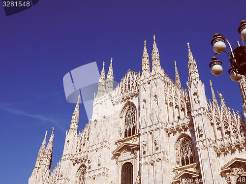 Image of Retro look Milan Cathedral