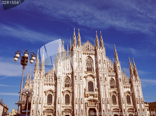 Image of Retro look Milan Cathedral