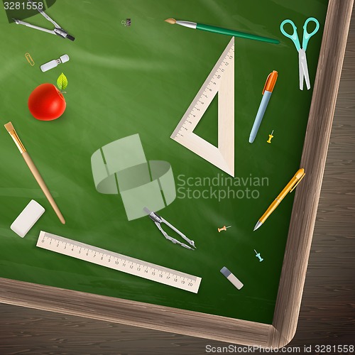 Image of Blackboard education concept. EPS 10