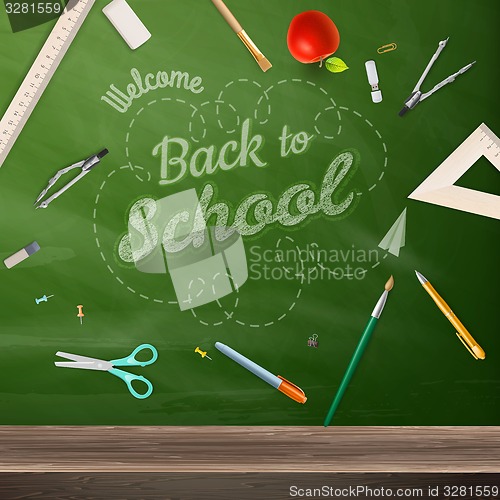 Image of Blackboard education concept. EPS 10