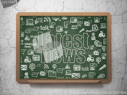 Image of News concept: Latest News on School Board background