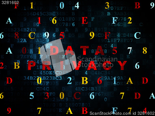 Image of Protection concept: Data Privacy on Digital background