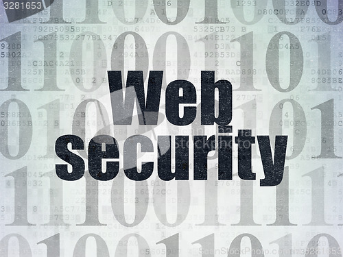 Image of Web design concept: Web Security on Digital Paper background