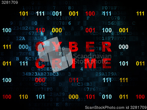 Image of Protection concept: Cyber Crime on Digital background