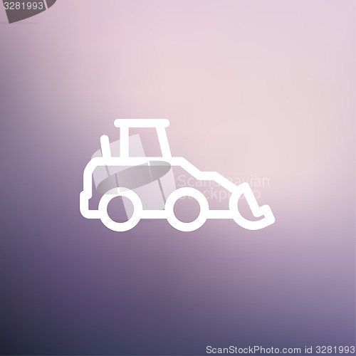 Image of Car dumper thin line icon