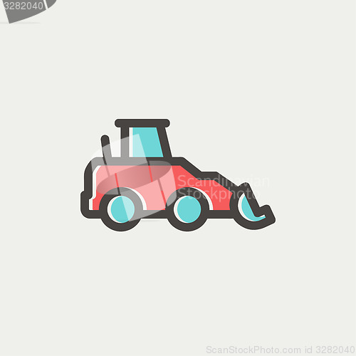 Image of Car dumper thin line icon