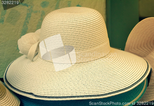 Image of Women\'s summer hat for sun protection.