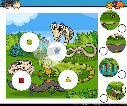 Image of match pieces game cartoon