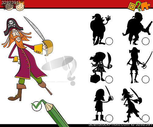 Image of education shadows game cartoon