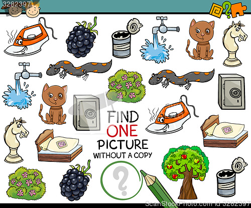 Image of find single picture game cartoon