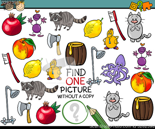 Image of find single picture game cartoon