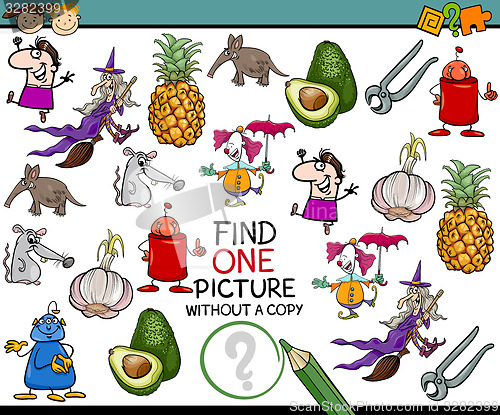 Image of find single picture game cartoon