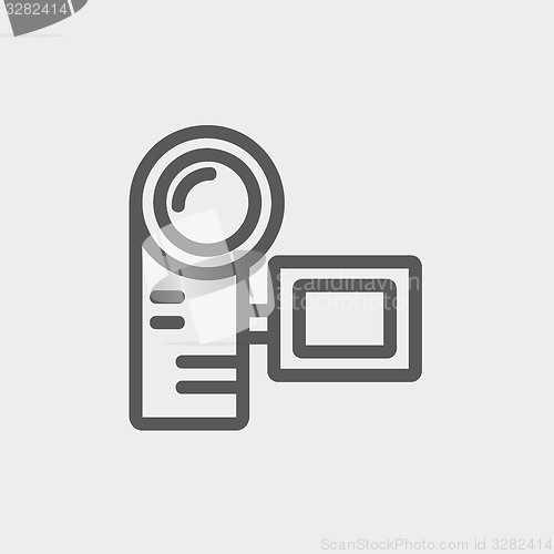 Image of Camcorder thin line icon