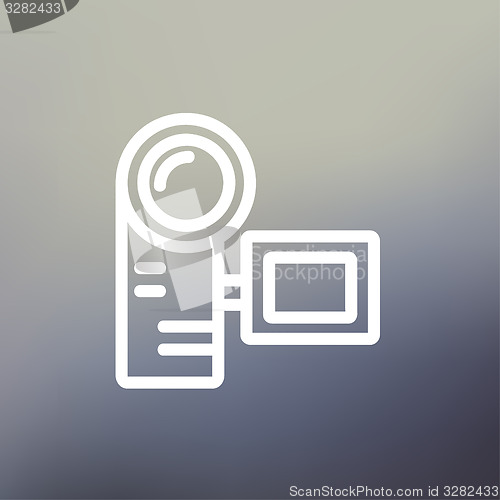 Image of Camcorder thin line icon